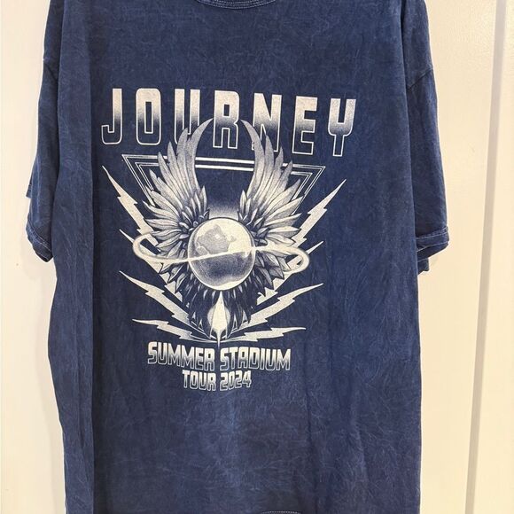 Journey Women's Blue Graphic Tee - Picture 1 of 7